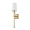 Z-Lite Camila 1 Light Wall Sconce, Rubbed Brass & Beige 811-1S-RB - alternate 7